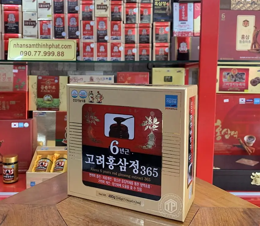 Cao hồng sâm 365 chính hãng Hàn Quốc hộp 2 lọ 240g Cao hồng sâm 365 chính hãng Hàn Quốc hộp 2 lọ 240g