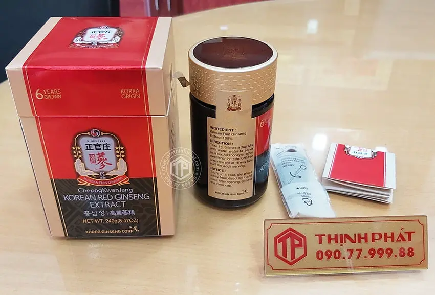 Cao hồng sâm Chính phủ Hàn Quốc cao cấp KGC Jung Kwan Jang 240g