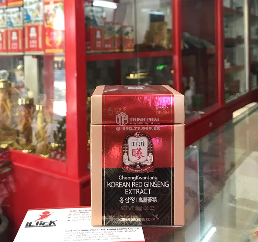 Cao hồng sâm KGC cao cấp lọ 30g chính hãng sâm Chính phủ Hàn Quốc Jung Kwan Jang