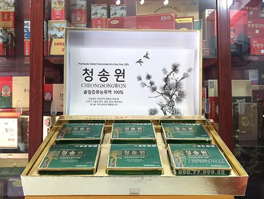 Viên Tinh Dầu Thông Đỏ Hàn Quốc Cheong Song Won Hộp 180 Viên Hộp Xanh Viên Tinh Dầu Thông Đỏ Hàn Quốc Cheong Song Won Hộp 180 Viên Hộp Xanh