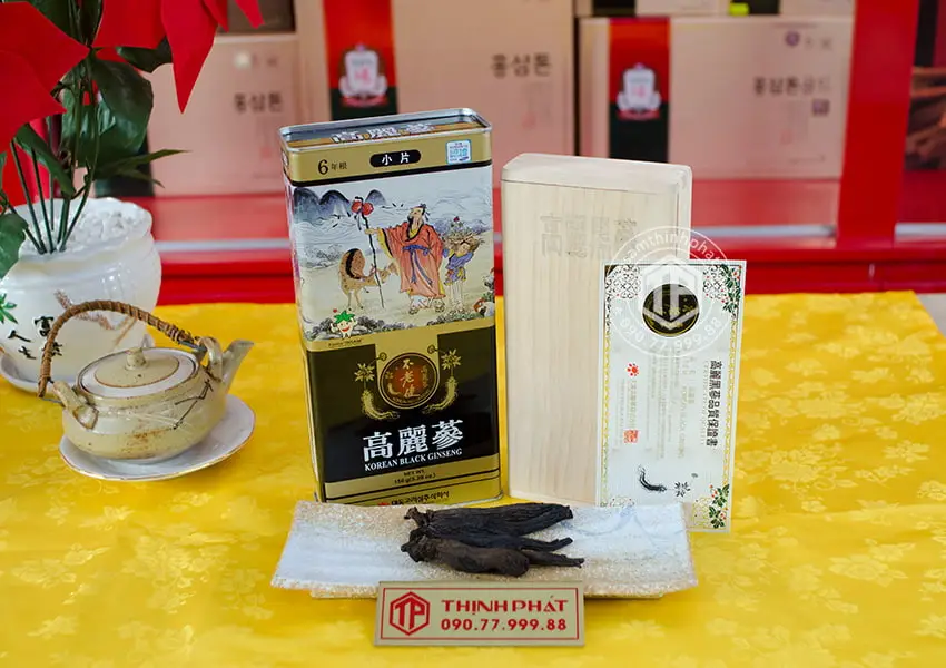 Hắc sâm củ khô 150g hộp thiếc chính hãng Daedong Hàn Quốc Hắc sâm củ khô 150g hộp thiếc chính hãng Daedong Hàn Quốc