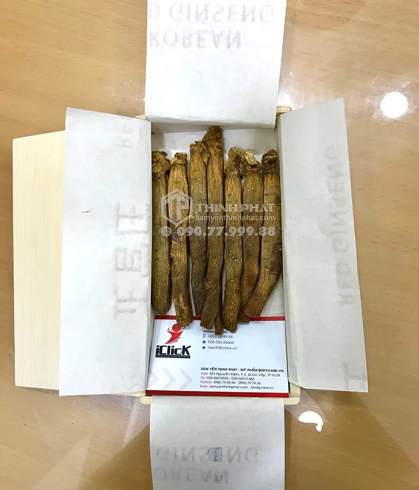 Hồng sâm củ khô KGC 20PCS 150g 7 củ hộp thiếc hồng sâm Chính phủ Jung Kwan Jang