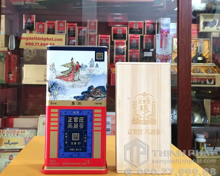 Hồng sâm củ khô KGC 300g 30PCS 19 củ sâm khô Chính phủ Jung Kwan Jang