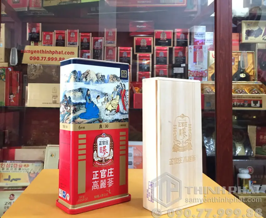 Hồng sâm củ khô KGC 300g 30PCS 19 củ sâm khô Chính phủ Jung Kwan Jang