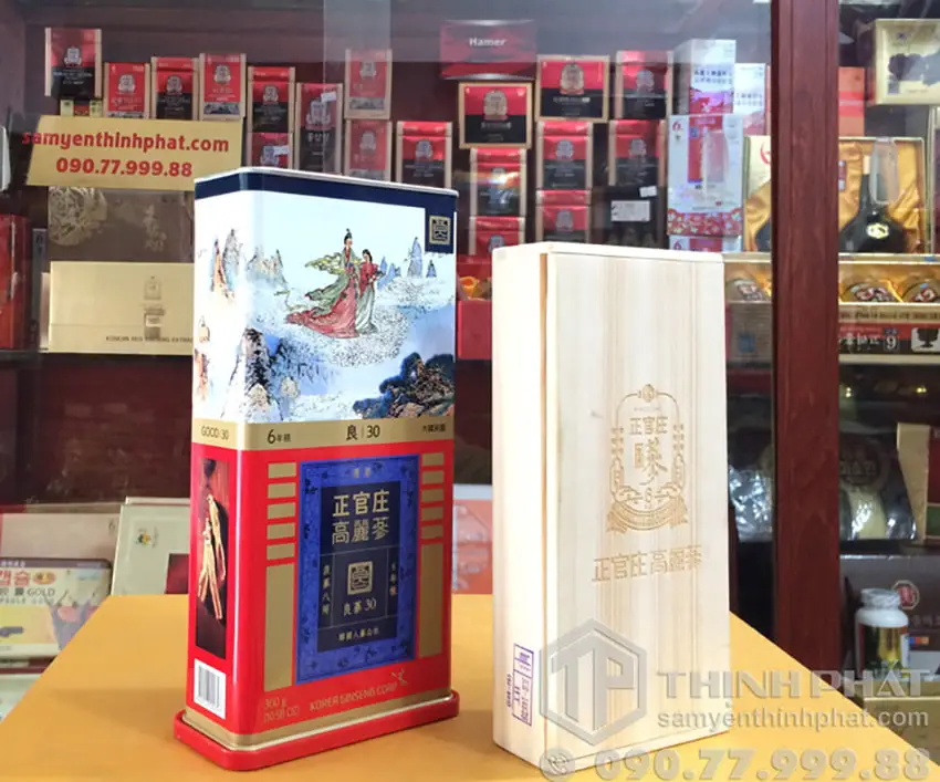 Hồng sâm củ khô KGC 300g 30PCS 19 củ sâm khô Chính phủ Jung Kwan Jang