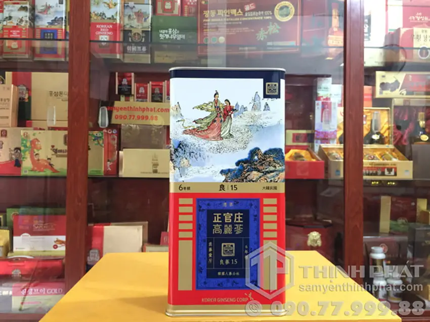 Hồng sâm củ khô KGC 600g 19 củ 15PCS Hồng sâm chính phủ Jung Kwan Jang