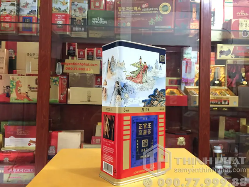 Hồng sâm củ khô KGC 600g 19 củ 15PCS Hồng sâm chính phủ Jung Kwan Jang