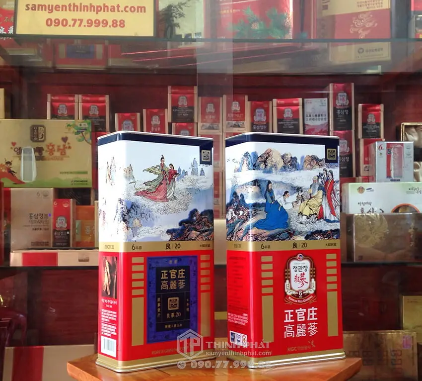 Hồng sâm củ khô KGC 600g 28 củ 20PCS Sâm chính phủ Jung Kwan Jang