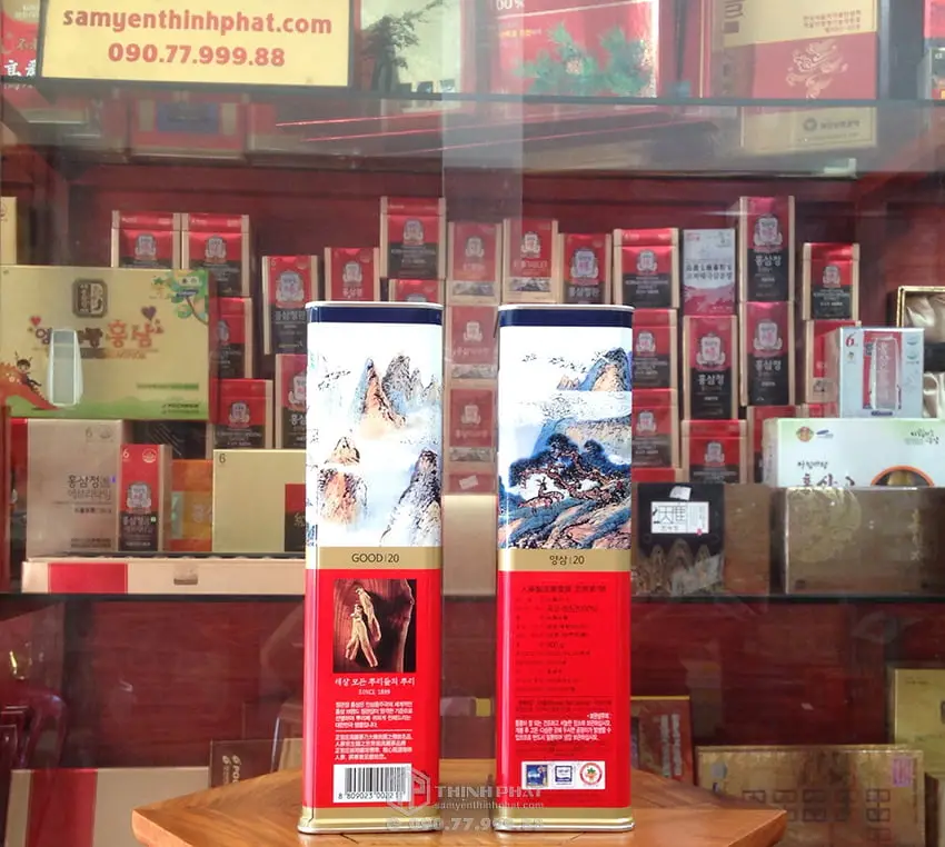 Hồng sâm củ khô KGC 600g 28 củ 20PCS Sâm chính phủ Jung Kwan Jang