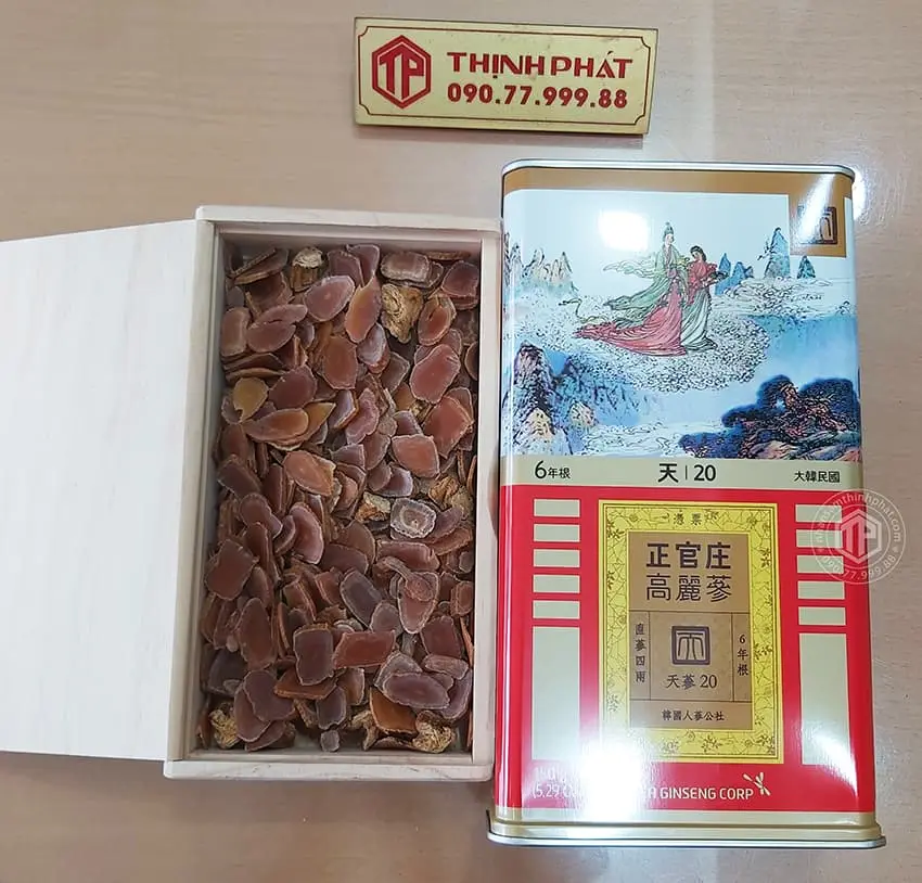 Thiên sâm chính phủ KGC Jung Kwan Jang thượng hạng Heaven 150g 20PCS 7 củ
