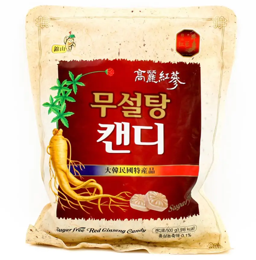 Kẹo hồng sâm Hàn Quốc không đường 500g