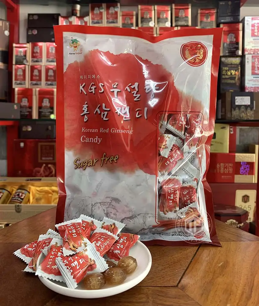 Kẹo hồng sâm không đường KGS 300g Kẹo hồng sâm không đường KGS 300g