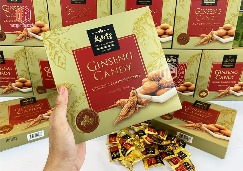 Kẹo nhân sâm cao cấp hộp 227g ít đường