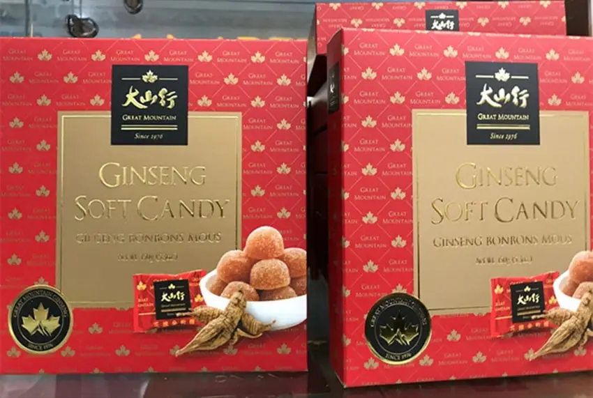 Kẹo nhân sâm dẻo cao cấp ít đường 150g Kẹo nhân sâm dẻo cao cấp ít đường 150g