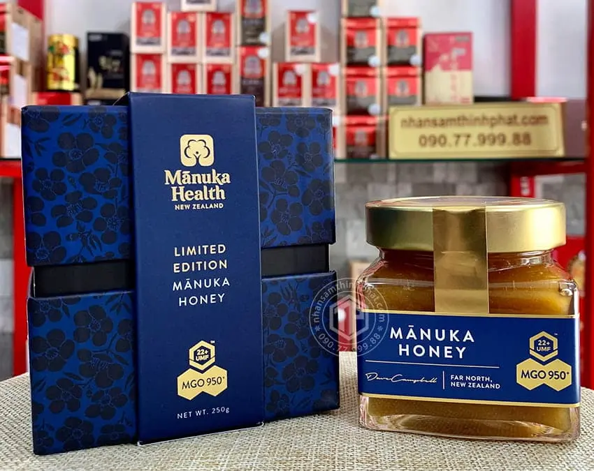 Mật ong Manuka New Zealand 950+ lọ 250g Mật ong Manuka New Zealand 950+ lọ 250g