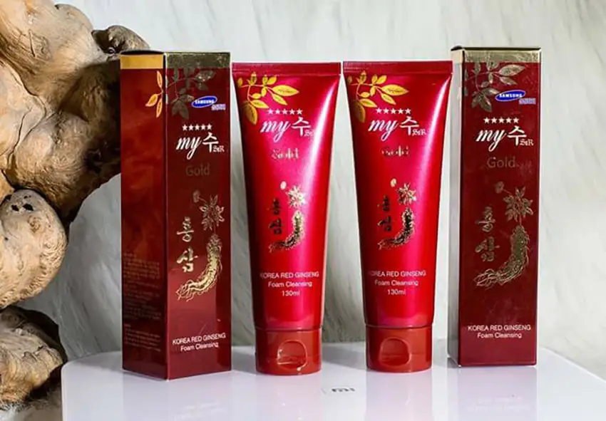 Sữa rửa mặt sâm đỏ My Gold Hàn Quốc Sữa rửa mặt sâm đỏ My Gold Hàn Quốc