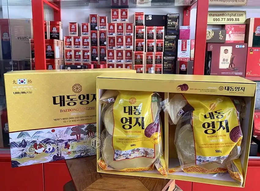 Nấm Linh Chi Hàn Quốc Daedong Premium hộp 1 kg