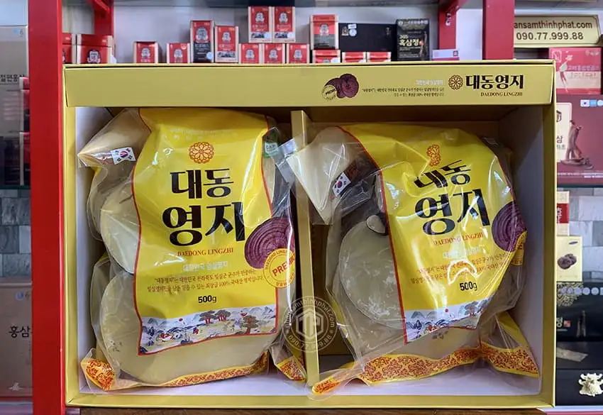 Nấm Linh Chi Hàn Quốc Daedong Premium hộp 1 kg