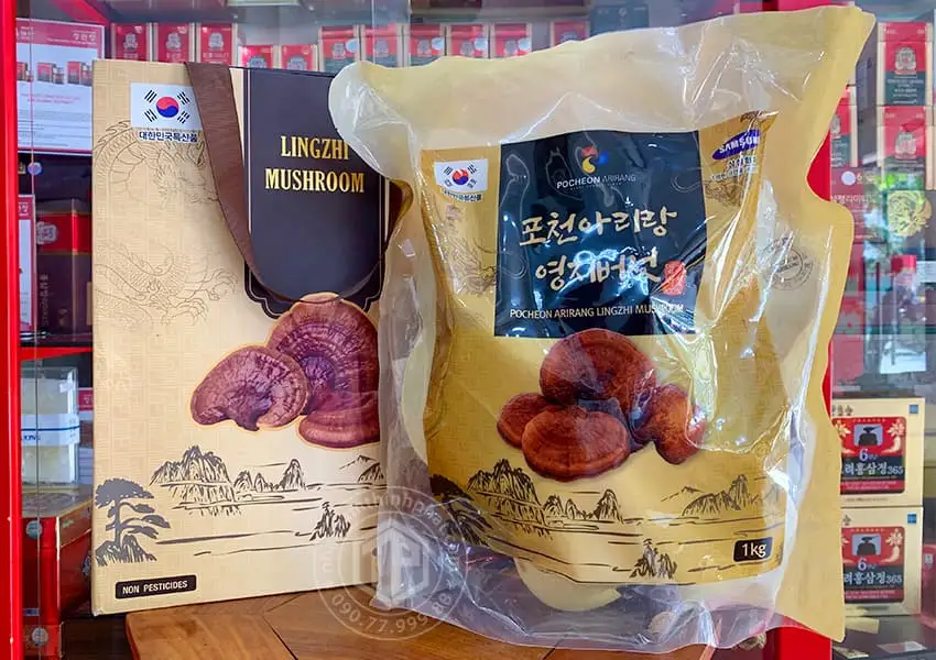 Nấm linh chi Hàn Quốc Pocheon 1kg Nấm linh chi Hàn Quốc Pocheon 1kg