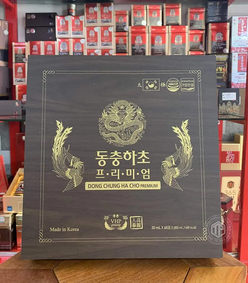 Nước đông trùng hạ thảo Hàn Quốc hộp 60 gói Nước đông trùng hạ thảo Hàn Quốc hộp 60 gói