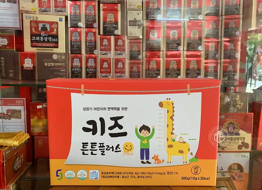 Nước hồng sâm Hàn Quốc cho trẻ em từ 2 tuổi Nước hồng sâm Hàn Quốc cho trẻ em từ 2 tuổi