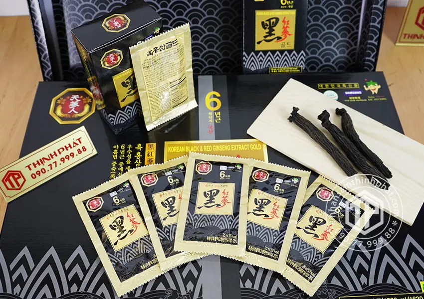 Nước hắc sâm Hàn Quốc 6 năm tuổi Bio Apgold 60 gói Nước hắc sâm Hàn Quốc 6 năm tuổi Bio Apgold 60 gói