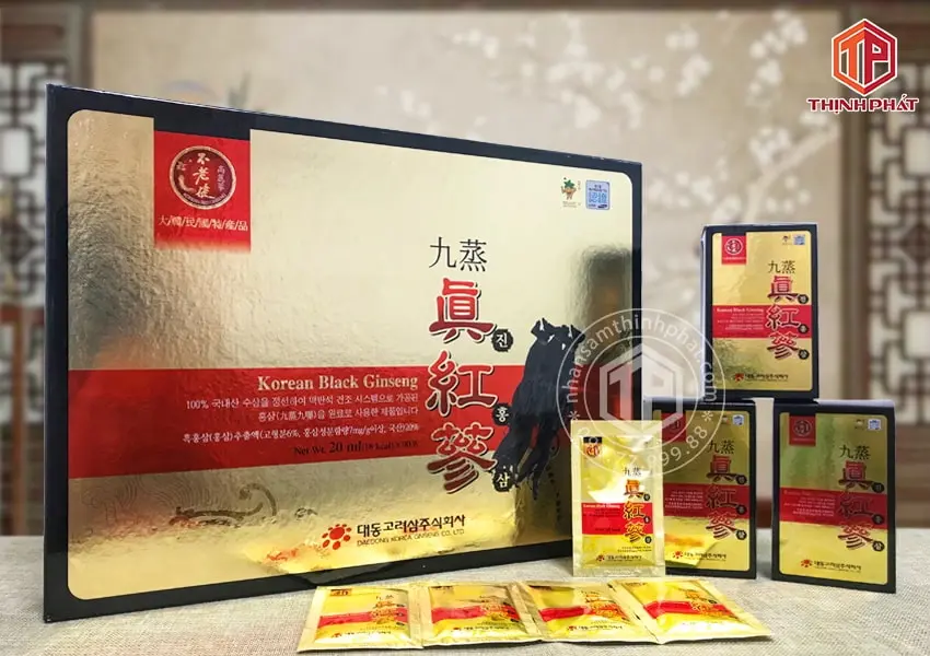 Nước hắc sâm Hàn Quốc cao cấp Daedong hộp 90 gói Nước hắc sâm Hàn Quốc cao cấp Daedong hộp 90 gói