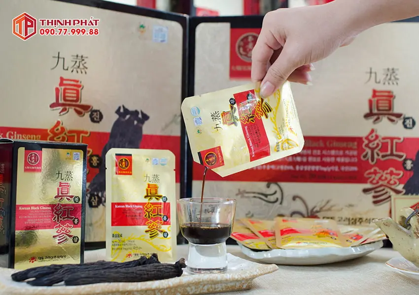 Nước hắc sâm Hàn Quốc cao cấp Daedong hộp 90 gói Nước hắc sâm Hàn Quốc cao cấp Daedong hộp 90 gói