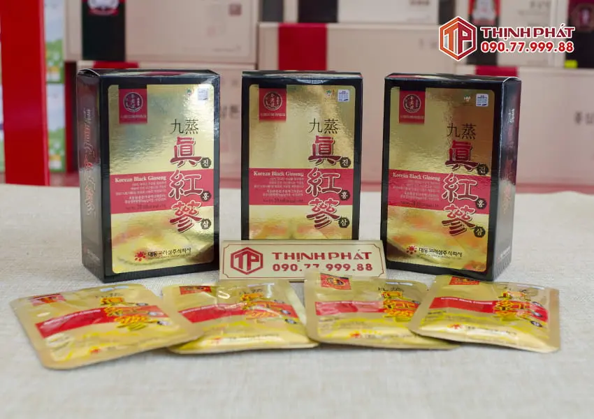 Nước hắc sâm Hàn Quốc cao cấp Daedong hộp 90 gói Nước hắc sâm Hàn Quốc cao cấp Daedong hộp 90 gói