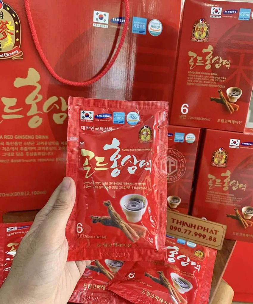 Nước Hồng Sâm 6 Năm Korea Red Ginseng Drink Sobek chính hãng Hàn Quốc Nước Hồng Sâm 6 Năm Korea Red Ginseng Drink Sobek chính hãng Hàn Quốc