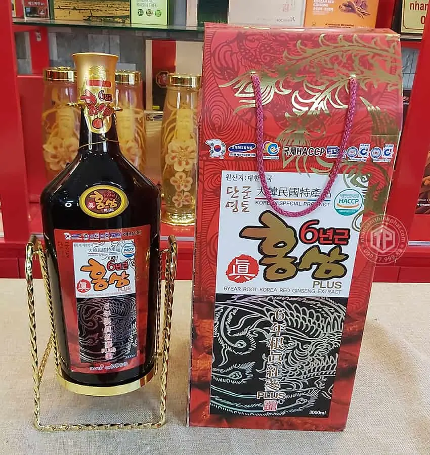 Nước hồng sâm đông trùng hạ thảo chai 3 lít Kanghwa Nước hồng sâm đông trùng hạ thảo chai 3 lít Kanghwa