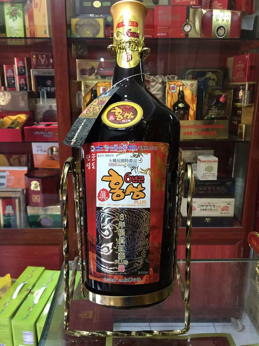 Nước hồng sâm đông trùng hạ thảo chai 3 lít Kanghwa Nước hồng sâm đông trùng hạ thảo chai 3 lít Kanghwa