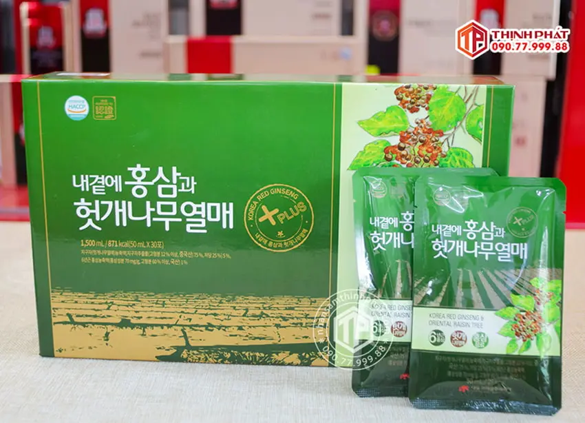 Nước hồng sâm Hàn Quốc bổ gan hãng Daedong 30 gói 50ml Nước hồng sâm Hàn Quốc bổ gan hãng Daedong 30 gói 50ml