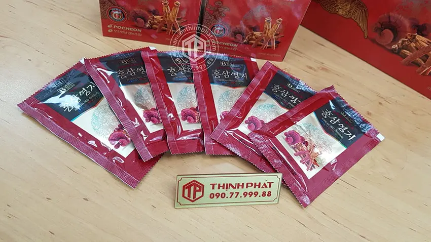 Nước hồng sâm linh-chi Hàn Quốc cao cấp chính hãng Pocheon