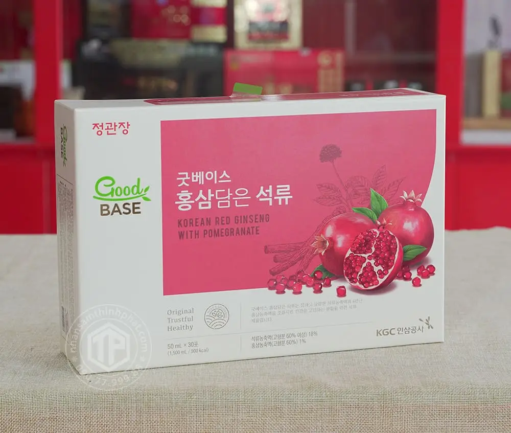Nước hồng sâm lựu đỏ GoodBase KGC 30 gói x 50 ml Nước hồng sâm lựu đỏ GoodBase KGC 30 gói x 50 ml