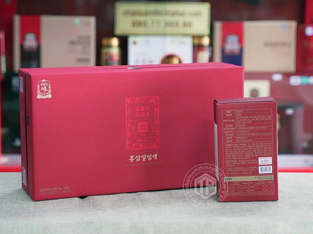 Nước hồng sâm nguyên chất thượng hạng KGC Jung Kwan Jang Pure Extract hộp 30 gói x 90ml