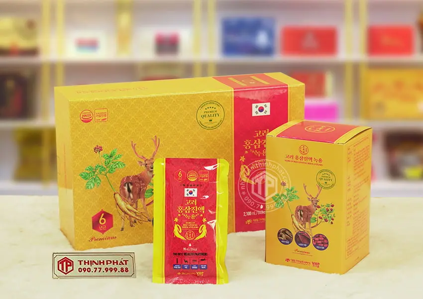 Nước hồng Sâm nhung hươu táo đỏ Daedong hộp 30 gói x 70ml