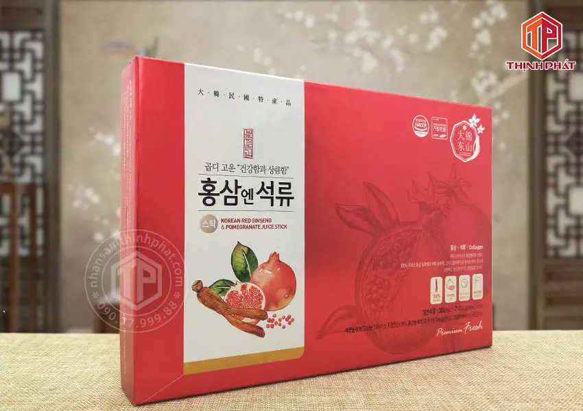 Nước lựu hồng sâm collagen chính hãng Daedong Hàn Quốc hộp 30 gói x 10ml Nước lựu hồng sâm collagen chính hãng Daedong Hàn Quốc hộp 30 gói x 10ml