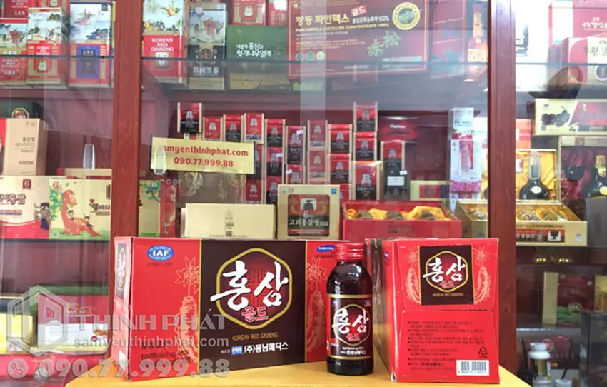 Nước Nhân Sâm Hộp 10 Chai