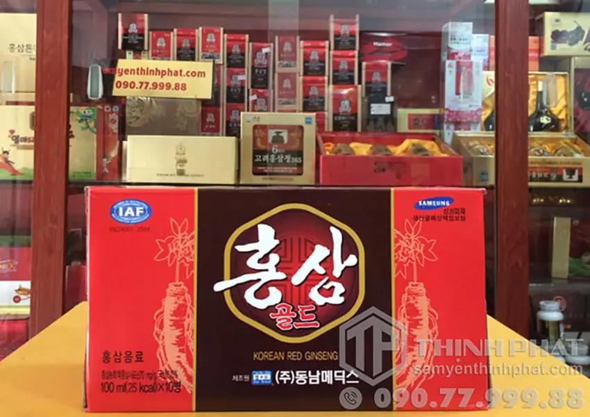 Nước Nhân Sâm Hộp 10 Chai