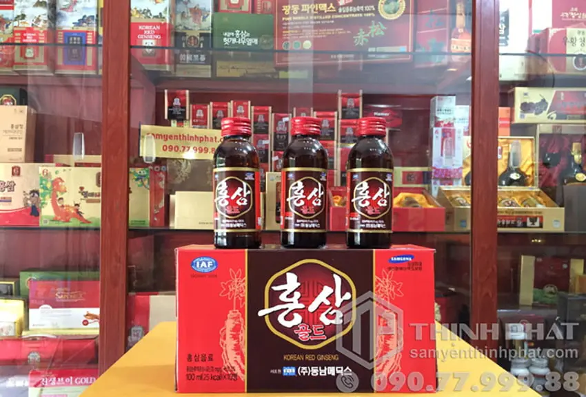 Nước Nhân Sâm Hộp 10 Chai