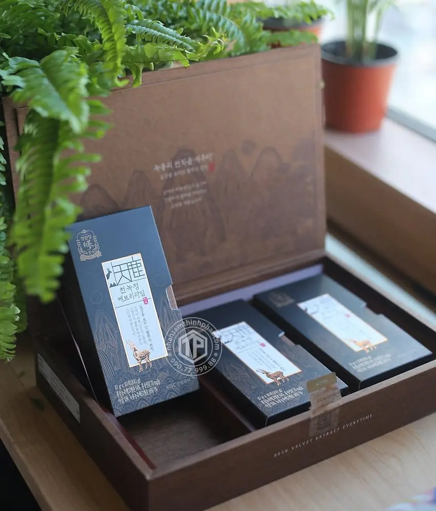 Nước sâm nhung hươu cao cấp KGC sâm chính phủ Jung Kwan Jang hộp 30 gói x 10ml Nước sâm nhung hươu cao cấp KGC sâm chính phủ Jung Kwan Jang hộp 30 gói x 10ml