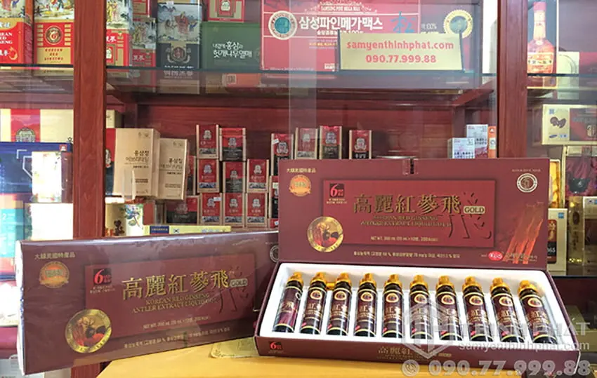 Tinh chất hồng sâm nhung hươu hộp 10 ống Chính hãng Hàn Quốc