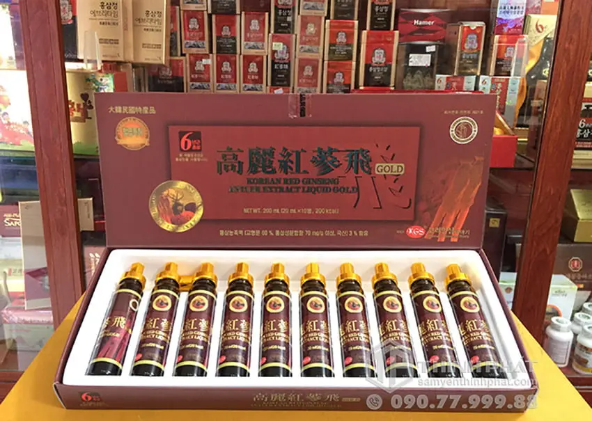 Tinh chất hồng sâm nhung hươu hộp 10 ống Chính hãng Hàn Quốc