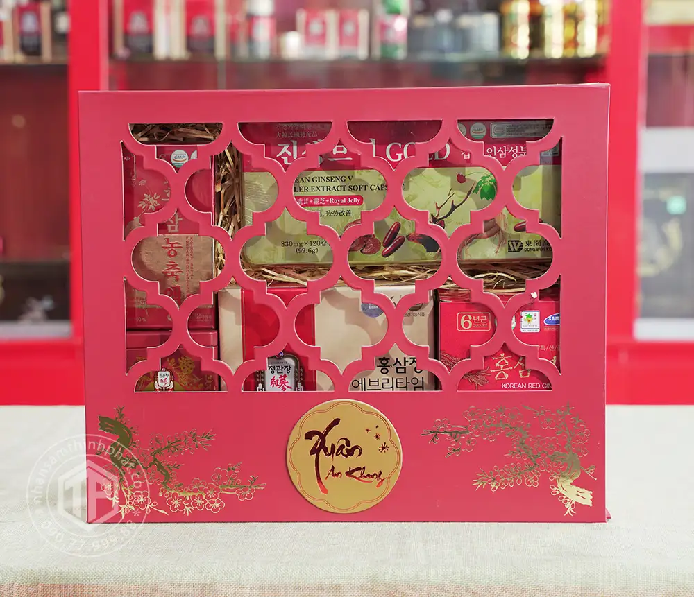 Hộp Quà Xuân Trường Thọ - Set 19 - Quà tặng tết 2024 Hộp Quà Xuân Trường Thọ - Set 19 - Quà tặng tết 2024