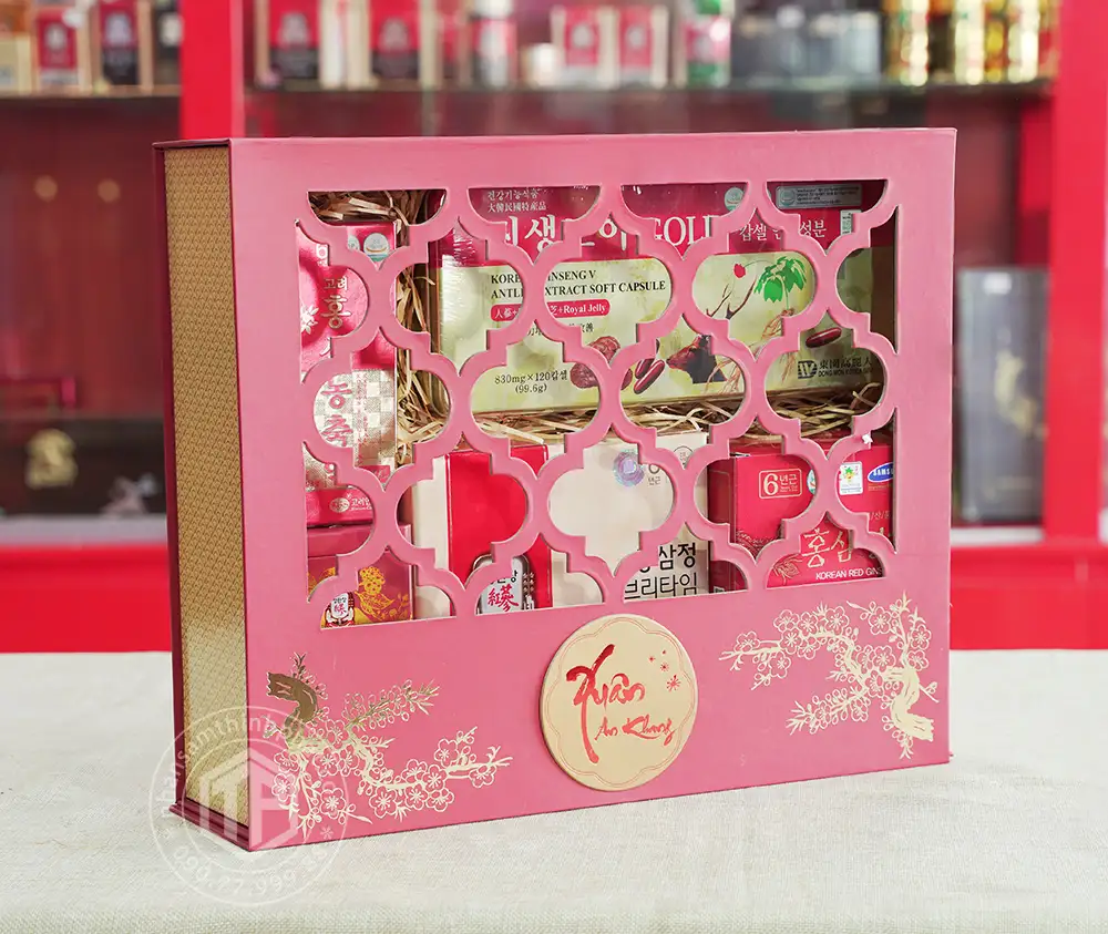 Hộp Quà Xuân Trường Thọ - Set 19 - Quà tặng tết 2024 Hộp Quà Xuân Trường Thọ - Set 19 - Quà tặng tết 2024