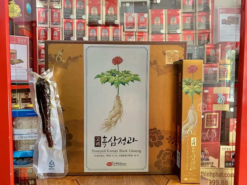 Hắc sâm củ tẩm mật ong Hàn Quốc KGS Hắc sâm củ tẩm mật ong Hàn Quốc KGS