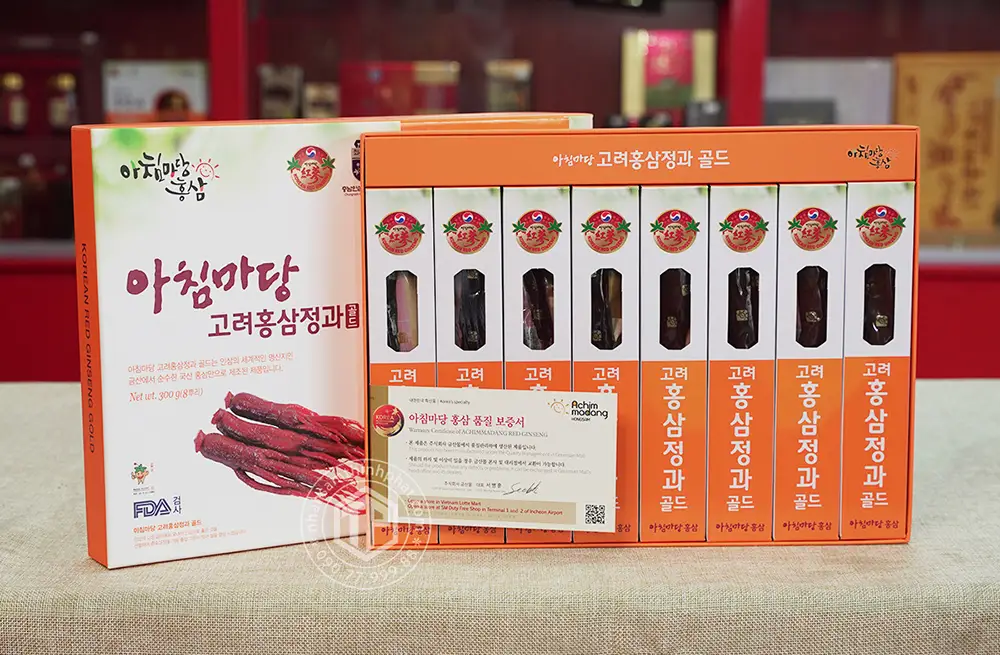 Hồng sâm củ tẩm mật ong Geumsan sâm Hàn Quốc 6 năm tuổi 8 củ lớn hộp 300g Hồng sâm củ tẩm mật ong Geumsan sâm Hàn Quốc 6 năm tuổi 8 củ lớn hộp 300g