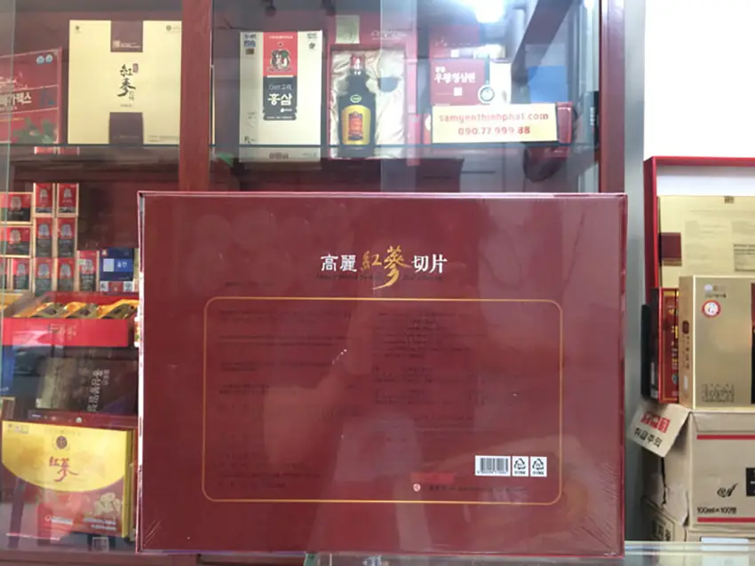 Hồng sâm Hàn Quốc thái lát tẩm mật ong chính hãng Sambok sâm Hàn Quốc 6 năm tuổi