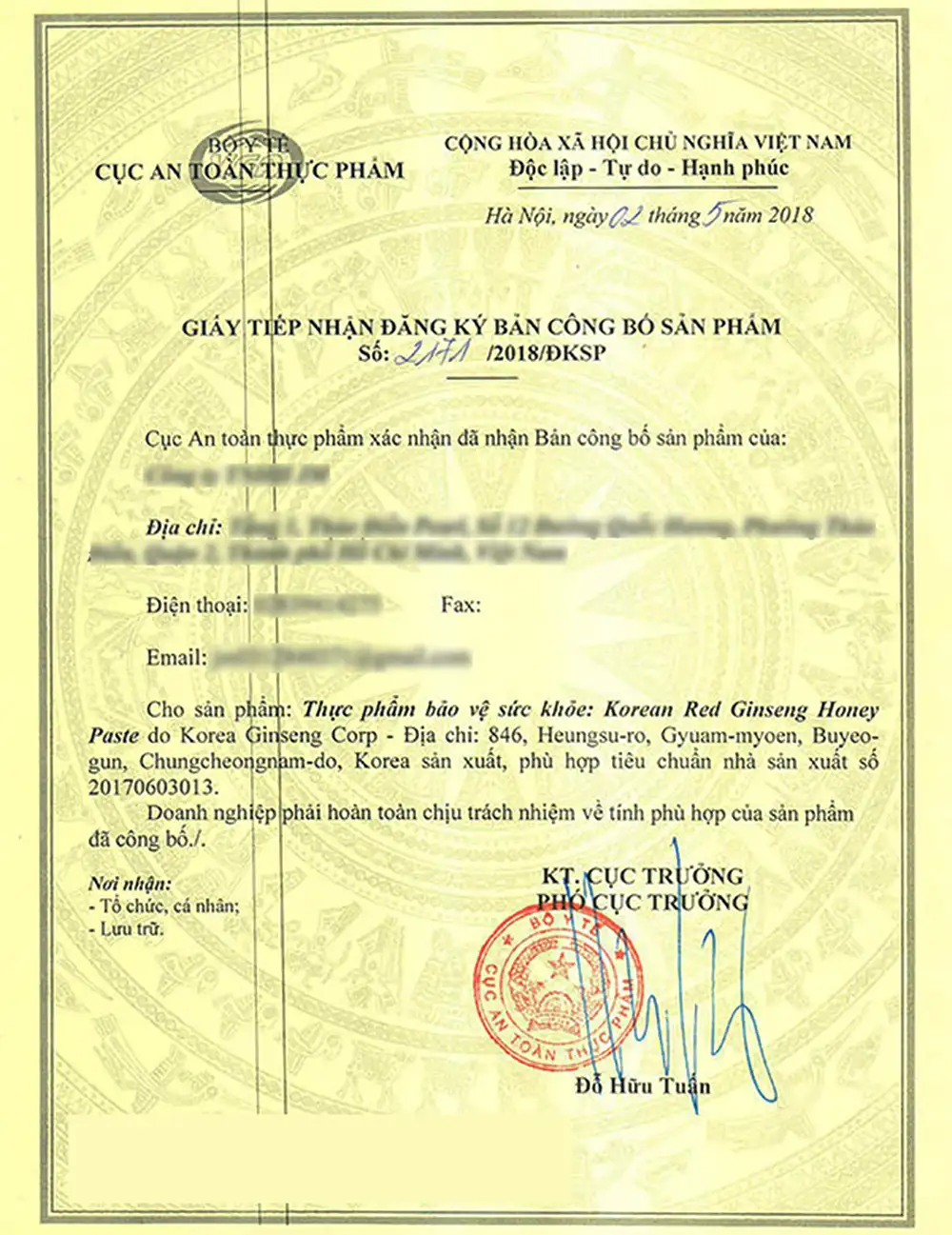 Hồng sâm lát tẩm mật ong KGC Sâm Chính phủ cao cấp hộp 6 gói 120g - Jung Kwan Jang